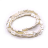 Natural Sea Shell Rectangular Beads for DIY Charm Jewelry