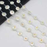 Natural Shell Sunflower Beads 10 12mm Mother-of-pearl Daisy Loose Beads
