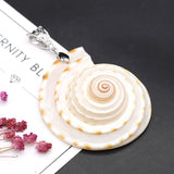 Natural Sea Snail Shell Pendant Conch Shell Jewelry Making Diy Women Necklace
