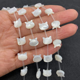 Seawater Shell Beads Cat Shape Charm Bead DIY Jewelry Making