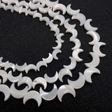 Seawater Shell Beads Moon Shape Mother Of Pearl Shell Jewelry DIY
