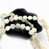 Seawater Shell Carved Rose Beads 8/10/12mm Butterfly Beads Charm