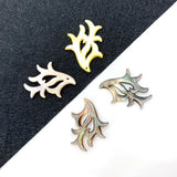 Natural Seawater Shell Branch Pendant 21x30mm for DIY Jewelry Making