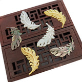 Seawater Shell Feather Pendant for Jewelry Making