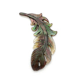 Seawater Shell Feather Pendant for Jewelry Making