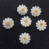 Shell Flower Beads Mother of Pearl Daisy Shape DIY Jewelry Making