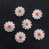 Shell Flower Beads Mother of Pearl Daisy Shape DIY Jewelry Making
