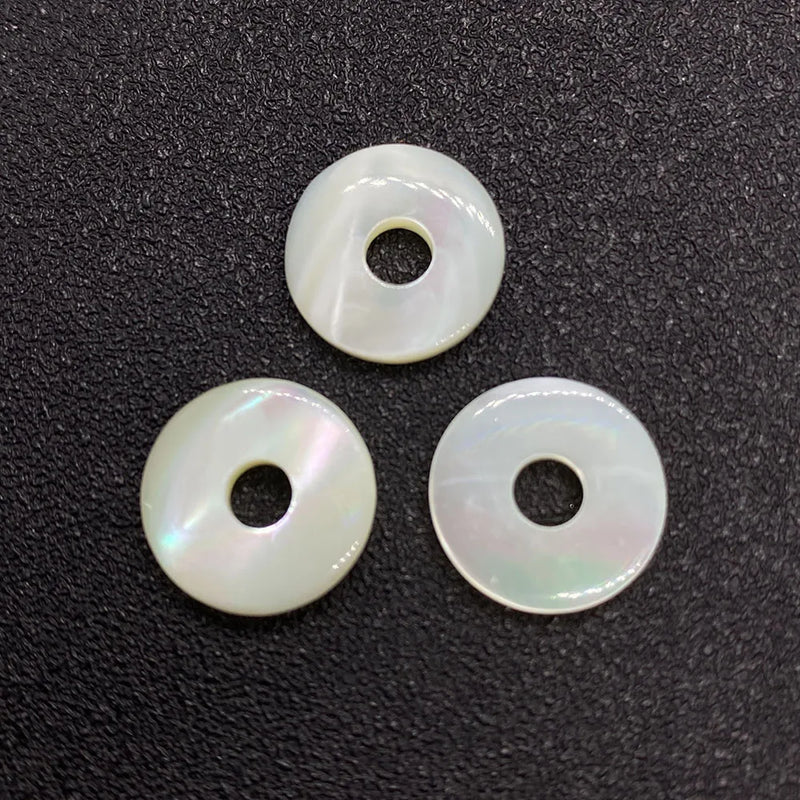 Sea Shell Beads for Jewelry Making - Ring-shaped Shell Charms
