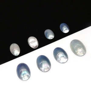 Seawater Shell Oval Ring Face for DIY Jewelry Making