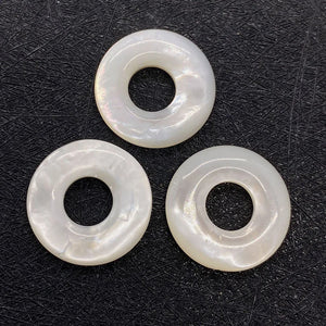 Seawater Shell Ring Heart Pendant DIY Jewelry Necklace Accessory