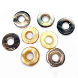 Seawater Shell Ring Heart Pendant DIY Jewelry Necklace Accessory