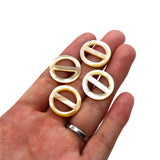 Seawater Yellow Shell Spacer Beads for Jewelry Making