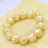 Vintage Shell Stretch Charm Bracelets Elastic Rope Jewelry For Women