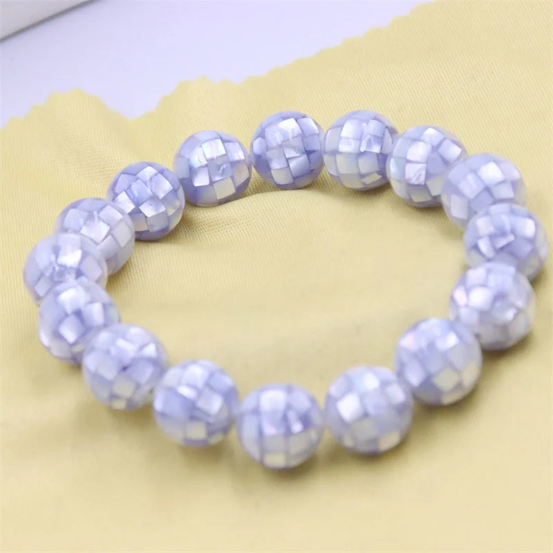 Vintage Shell Stretch Charm Bracelets Elastic Rope Jewelry For Women