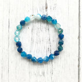 Stripe Agatestone Bracelet Beads Yoga Bracelets Men Jewelry