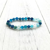 Stripe Agatestone Bracelet Beads Yoga Bracelets Men Jewelry