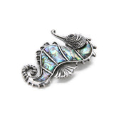 Natural Abalone Shell Pearl Seahorse Charms Pendant for DIY Necklace 41*59mm
