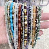 Natural Seed Beads 2x4mm Loose Beads DIY Bracelet Necklace Jewelry
