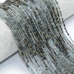 Natural Selected Tourmaline Faceted Round Beads 2mm
