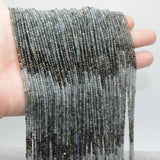 Natural Selected Tourmaline Faceted Round Beads 2mm