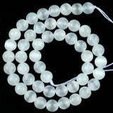 Selenite Stone Beads Round Loose Spacer Beads Jewelry Making Bracelet