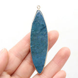 Agate Flat Round Women Jewelry Pendant DIY Necklace Bracelet 20x75Mm