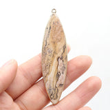 Agate Flat Round Women Jewelry Pendant DIY Necklace Bracelet 20x75Mm