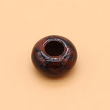 Red Stone Large Hole Beads Charm for DIY Jewelry Making