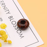 Red Stone Large Hole Beads Charm for DIY Jewelry Making