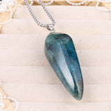 Agate Strawberry Crystal Pendant Necklace