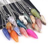 Agate Strawberry Crystal Pendant Necklace