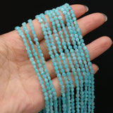 4mm Amazonite Oblate Stone Beads for DIY Jewelry Making