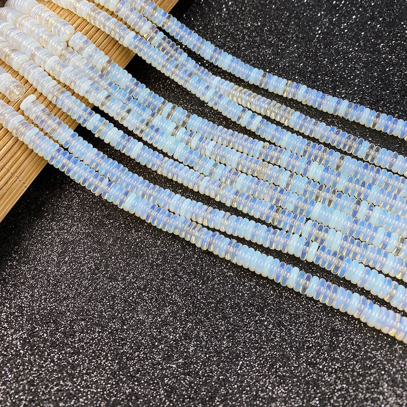 Semi-Precious Stone Beads Disc Shape DIY Jewelry Making