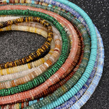 Semi-Precious Stone Beads Disc Shape DIY Jewelry Making