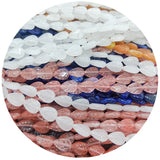 Leaf Shape Natural Stone Beads for Bracelet DIY 8*12mm