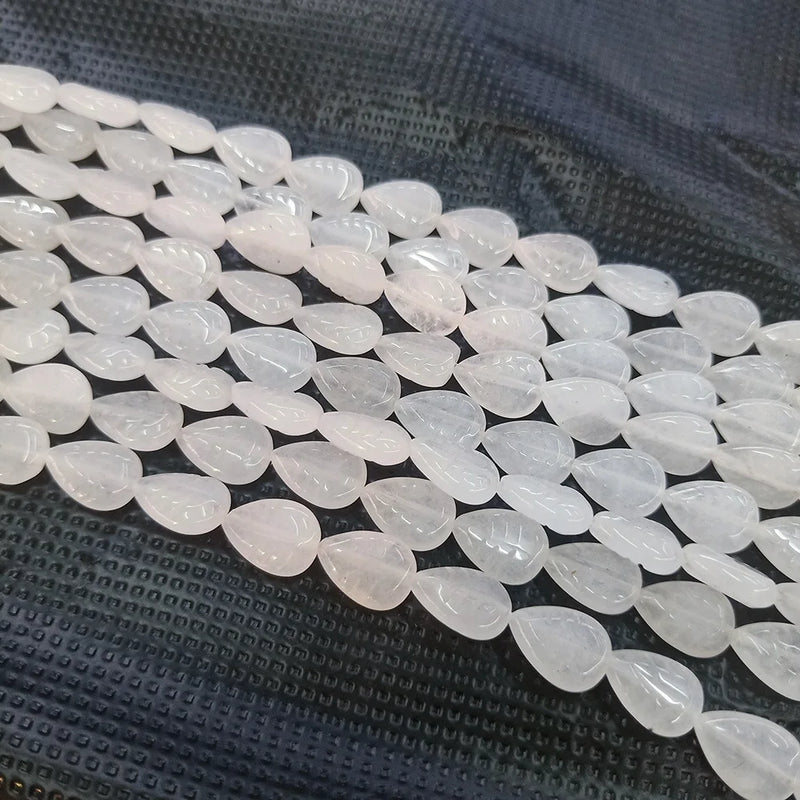 Leaf Shape Natural Stone Beads for Bracelet DIY 8*12mm
