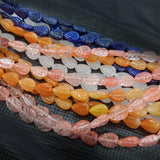 Leaf Shape Natural Stone Beads for Bracelet DIY 8*12mm