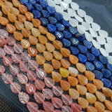 Leaf Shape Natural Stone Beads for Bracelet DIY 8*12mm