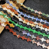 Stone Crosses Crystal Agates Beads DIY Jewelry Making