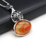 Green Aventurine Shell Gourd Pendant Necklace Reiki Heal Women's Jewelry
