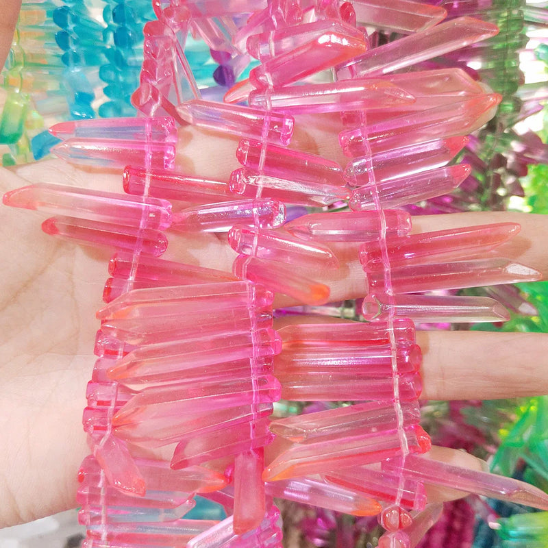 Semi-precious Stone Loose Beads Strand 5-31mm 14 Colors for DIY Jewelry