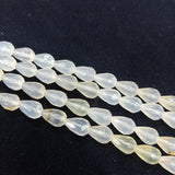 Natural Stone Beads Strand Tiger Eye Rose Water Drop Round 8*12mm