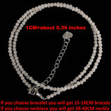 Tourmaline Crystal Necklace Bracelet Gem Jewelry 2mm