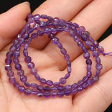 Amethyst 4mm Stone Beads for DIY Necklace Earrings