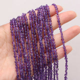 Amethyst 4mm Stone Beads for DIY Necklace Earrings