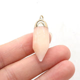 Crystal Column Shape Pendant for Jewelry Making DIY 12x35mm