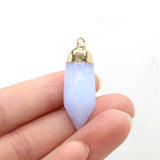 Crystal Column Shape Pendant for Jewelry Making DIY 12x35mm