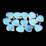 Heart Crystal Agate Charms for Jewelry Making
