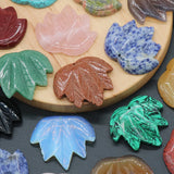 Maple Leaf Opal Crystal Grey Agate Charms for Jewelry Making