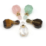 Tiger Eye Perfume Bottle Pendant Essential Oil Diffuser Charm
